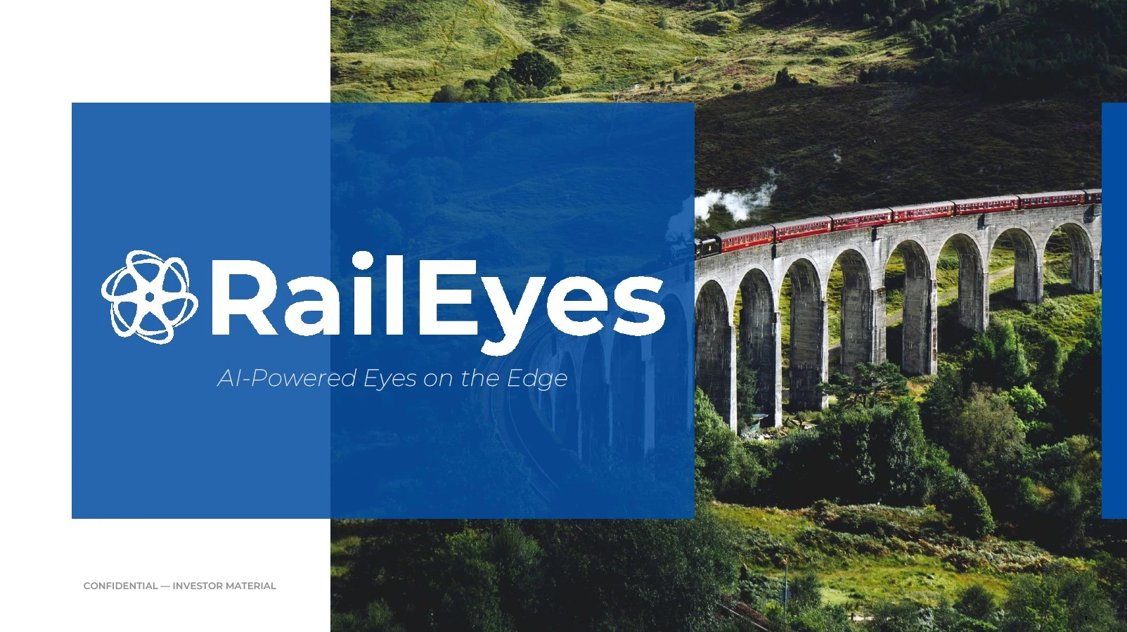 RailEyes Investor Deck cover — Q3 2026
