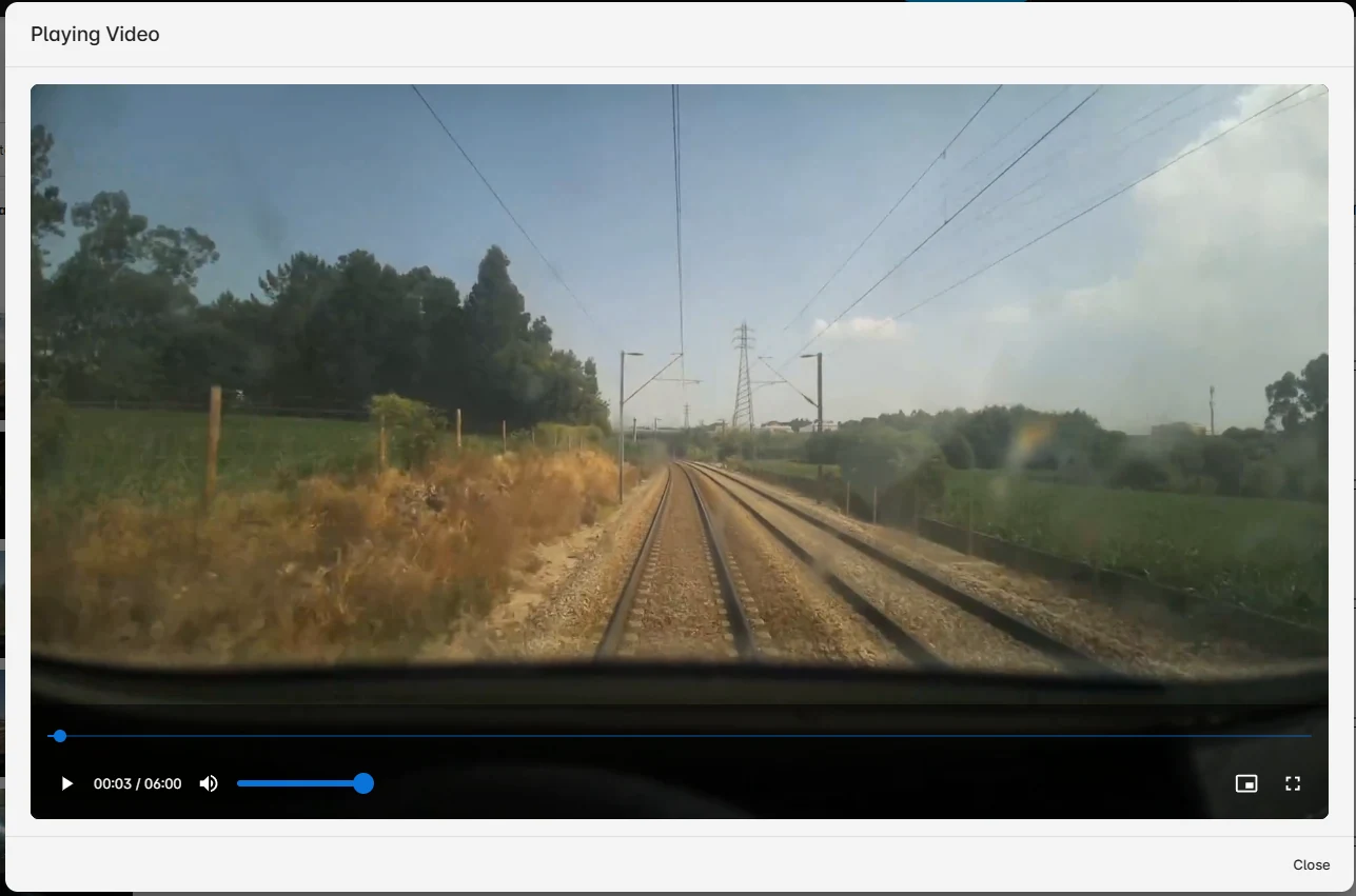 RailEyes Main Line Rail deployment.